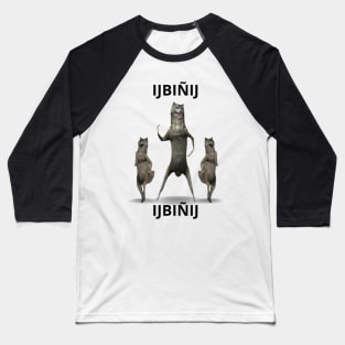 ijbiñij wolf dancing meme 3d animation group Baseball T-Shirt